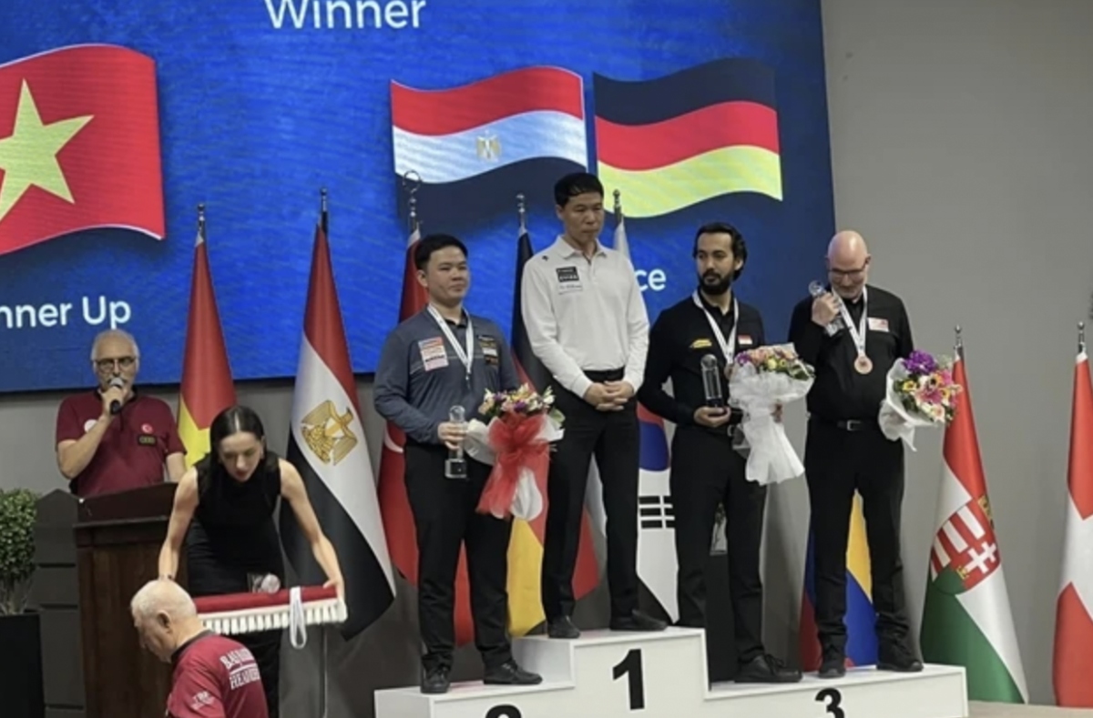 Billiard player Bao Phuonng Vinh finishes second at Ankara World Cup